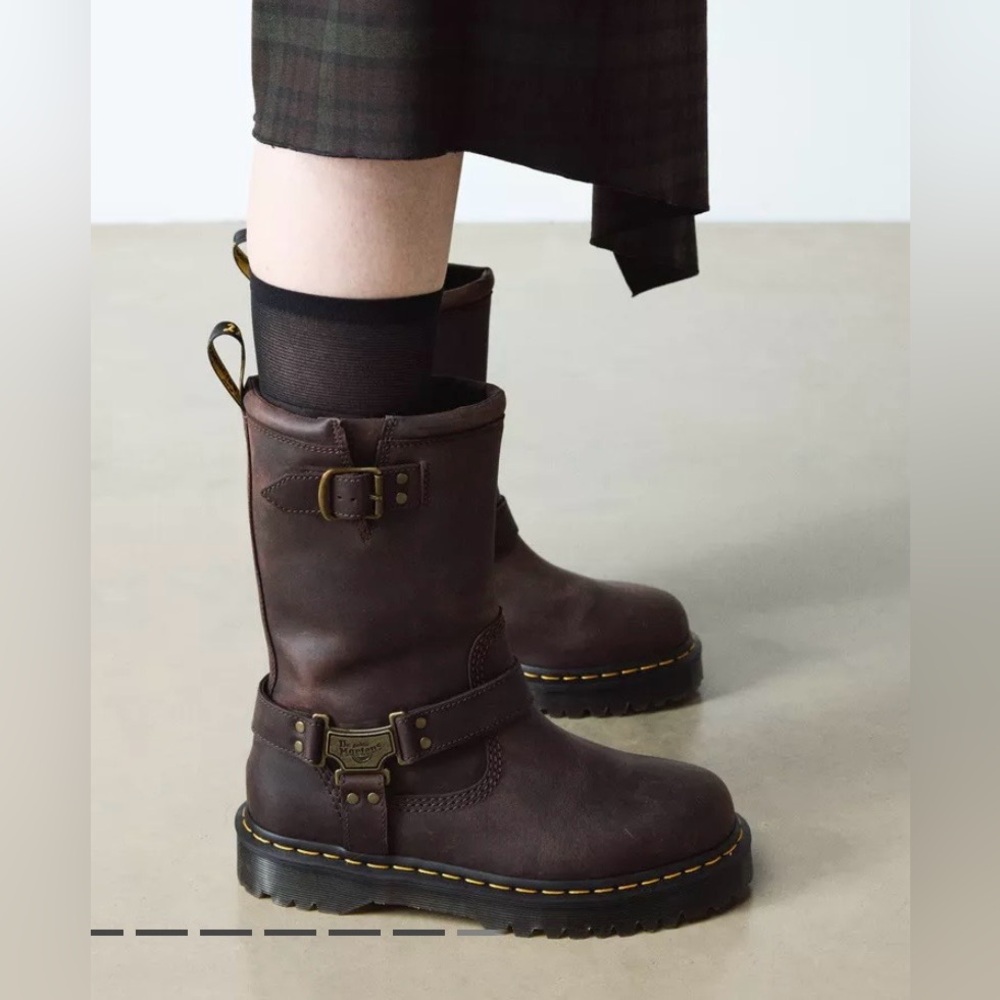 Dr. Martens Anistone Hi Dark Brown Boots